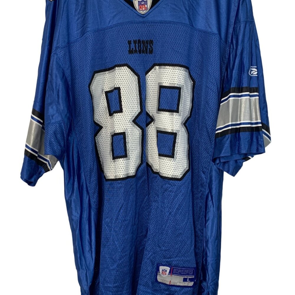Reebok NFL Equipment Detroit Lions Mike Williams #88 Jersey L 7721